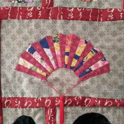 Japanese Patchwork Wall Hanging, 157x167cm - thumbnail 3