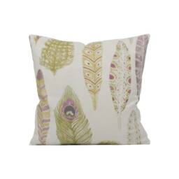 Voyage Decoration - Samui Print Olivine Quirky Illustrative Feather Cushion Cover Handmade Throw Pillow Designer Home D??cor - thumbnail 2