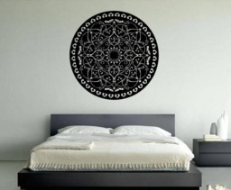 Mandala Spiritual Ritual Hinduism Buddhism Universe Cosmos Balance Energy Hippie Life Diy Wall Stickers Decals Vinyl Mural Decor Art Vg146 - thumbnail 1