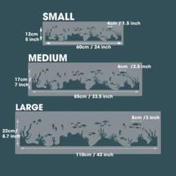Under The Sea Border Stencil Reusable Ocean Wall Decor - thumbnail 3
