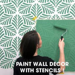 Under The Sea Border Stencil Reusable Ocean Wall Decor - thumbnail 4