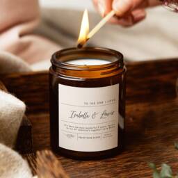 Personalised Valentine's Day Candle Gift Soy Wax Apothecary Jar - thumbnail 1