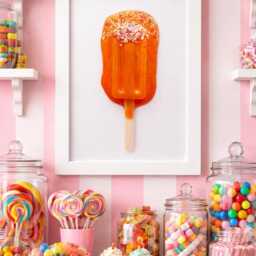 3D Pop Art Melted Lolly Resin With Sugar Sprinkles - 7x5 White Frame. Popsicle. Retro. Birthday Present. Gift For Them. New Home - thumbnail 2