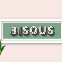Framed Bisous Print, French Kiss Typography Valentines Gift, Sign, Slogans, Slogan - thumbnail 3