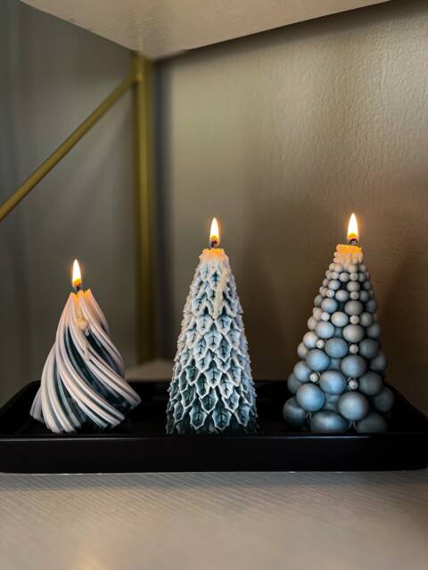 Christmas Candle Soy Wax Holiday Decor - image 1