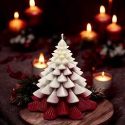 Christmas Candle Soy Wax Holiday Decor - thumbnail 2
