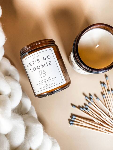 Let's Go Zoomie - 8 Ounce Candle Pet Gifts - For Dog Lovers Parents Gift Soy Candles Fall - image 1