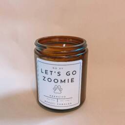 Let's Go Zoomie - 8 Ounce Candle Pet Gifts - For Dog Lovers Parents Gift Soy Candles Fall - thumbnail 2