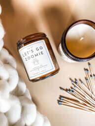 Let's Go Zoomie - 8 Ounce Candle Pet Gifts - For Dog Lovers Parents Gift Soy Candles Fall - thumbnail 1