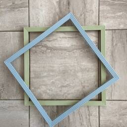 Hand Painted Reeded Picture Frame - Custom F&b Colours, Bespoke Size - thumbnail 3