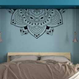 Mandala Vinyl Decal - Half Mandala Sticker - Wall Car - thumbnail 2