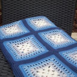 Made To Order Fretwork Design Baby Blanket in Beautiful 100% Cotton - thumbnail 3