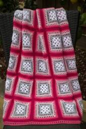 Made To Order Fretwork Design Baby Blanket in Beautiful 100% Cotton - thumbnail 4