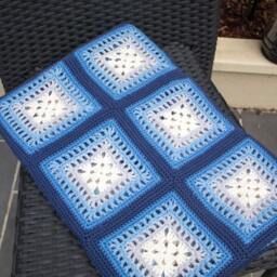 Made To Order Fretwork Design Baby Blanket in Beautiful 100% Cotton - thumbnail 2