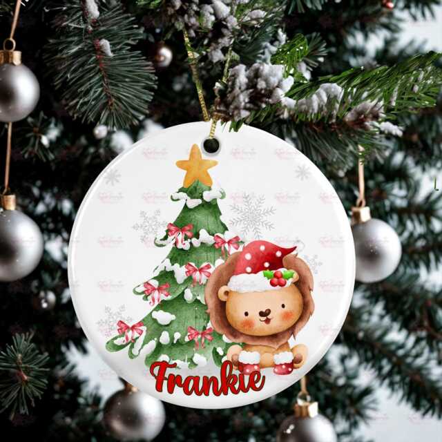 Personalised Kids Christmas Decoration - Grandson Gift Custom Bauble For Boys & Girls Stocking Filler Eve Box - image 1