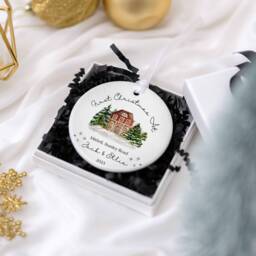 Personalised New Home Christmas Ornament Homeowner Gift House Warming Bauble Presents Sweet - thumbnail 2