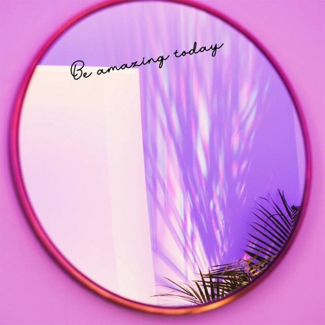 Be Amazing Today Sticker, Mirror Decal, Inspirational Motivational Home Bedroom Decoration - image 1