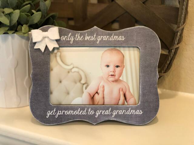 The Best Grandmas Get Promoted To Great Personalized Picture Frame For Grandma Gift - image 1