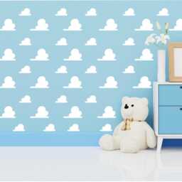 Toy Story Inspired Cloud Wall Decals Kids Nursery Decor - thumbnail 2