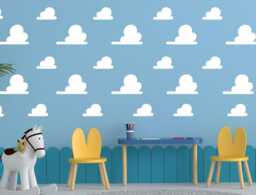 Toy Story Inspired Cloud Wall Decals Kids Nursery Decor - thumbnail 1