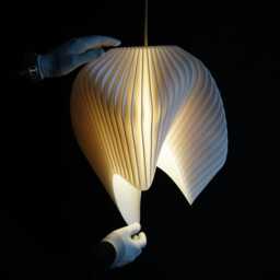 Wave Pendant Light - Sculptural Designer Ceiling - 40cm - thumbnail 3