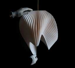 Wave Pendant Light - Sculptural Designer Ceiling - 40cm - thumbnail 1