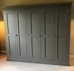 Wardrobe - 5 Door Full Hanging Edwardian Style