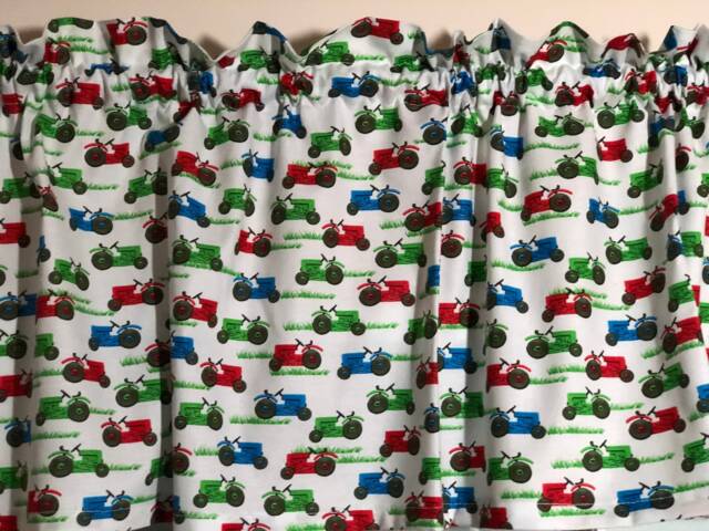 Farm Life Tractors ~ Little Boys Room Tractor Valance 42 - image 1