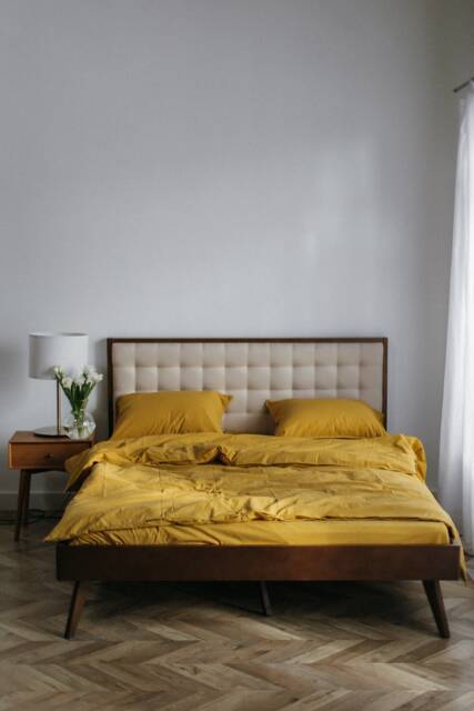 Yellow Bedding Set, Curry Bed Pillowcase & Sheet Mustard King Or Queen Natural Cotton Pillow Covers With Sheets, Sister Gift - image 1
