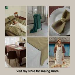 Yellow Bedding Set, Curry Bed Pillowcase & Sheet Mustard King Or Queen Natural Cotton Pillow Covers With Sheets, Sister Gift - thumbnail 4