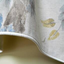 Richloom Blue Floral Window Valance Lined & Corded Rod Pocket Scalloped Made To Order - thumbnail 3
