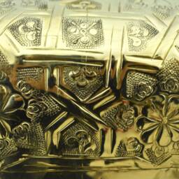 Unlacquered Brass Toilet Paper Holder, Handcrafted Powder Room Roll Holder - thumbnail 4