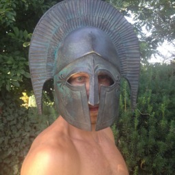 Ancient Greek Corinthian Helmet Replica Hercules Cosplay Armor - thumbnail 3