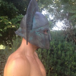 Ancient Greek Corinthian Helmet Replica Hercules Cosplay Armor - thumbnail 4