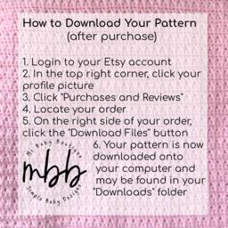 Girl Patchwork Baby Blanket - Crochet Pattern - PDF Download - thumbnail 3