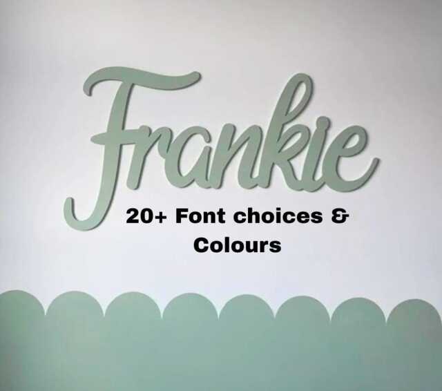 Personalised Wooden Name Sign Nursery Wall Decor - image 1