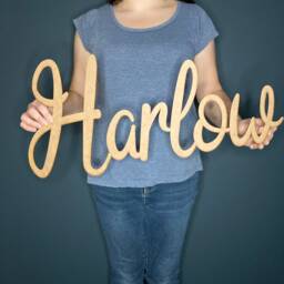Personalised Wooden Name Sign Nursery Wall Decor - thumbnail 4