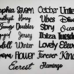Personalised Wooden Name Sign Nursery Wall Decor - thumbnail 3