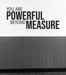 Gym Decor Ideas, Wall Decal, Classroom Office You Are Powerful Beyond Measure - thumbnail 1