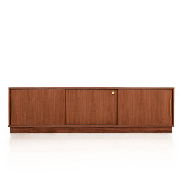 Mid-Century Sideboard, Dresser, Commode, Credenza Made Of Oak Vaneer - Teak Colour Livlo T-S04 - image 1