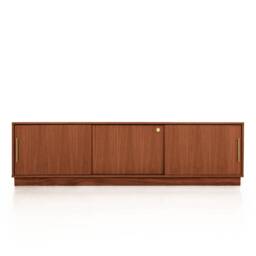 Mid-Century Sideboard, Dresser, Commode, Credenza Made Of Oak Vaneer - Teak Colour Livlo T-S04
