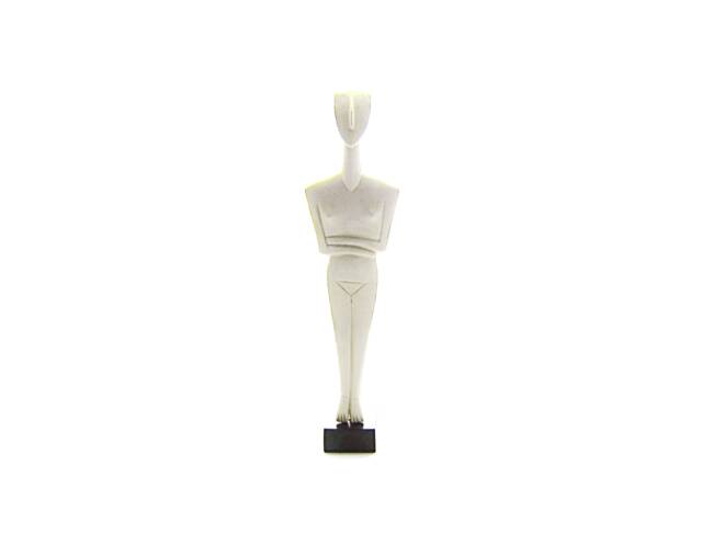 Abstract Ancient Greek Geometrical Female Statue Cycladic Art - image 1