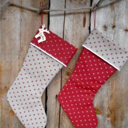Personalized Stocking Christmas Decor Holiday Gift Ornament Scandinavian - thumbnail 2