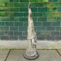 Stone Nordic Gnome Statue Concrete Dwarf Figure Scandinavian Garden Decor Handmade Sculpture Cement Ornament Yard Gift - thumbnail 4
