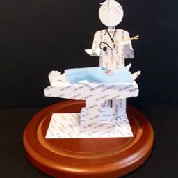 Dr Doctor Operating Table 1660 Business Card Sculpture - thumbnail 3