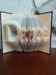 Dance Folded Book Art - Customizable Teacher Gift - thumbnail 1