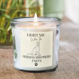 German Shepherd Gifts, Funny Gift For Alsation Dog Owners, Farts Candle, Scented Jar Candles, Mum Dad, Mothers Day, Novelty, Present - thumbnail 3