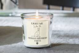 German Shepherd Gifts, Funny Gift For Alsation Dog Owners, Farts Candle, Scented Jar Candles, Mum Dad, Mothers Day, Novelty, Present - thumbnail 1