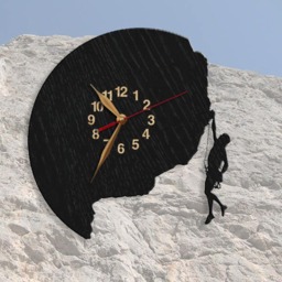 Wall Clock Climber, Rock Climbing Gift Guy Or Girl, Female Male Art Decor, Woman Man Large 12-18 Inch - thumbnail 1