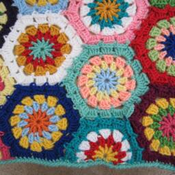 Granny Square Crochet Blanket - thumbnail 2
